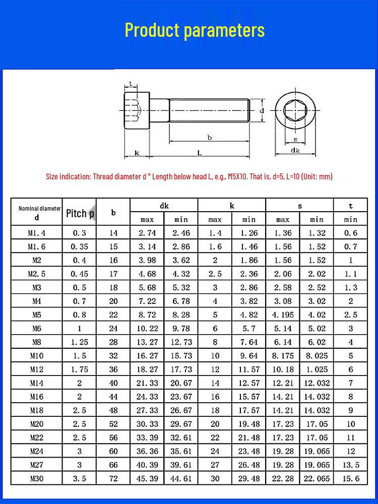 304 Stainless Steel Hex Head Screw Nut Set M2-M20
