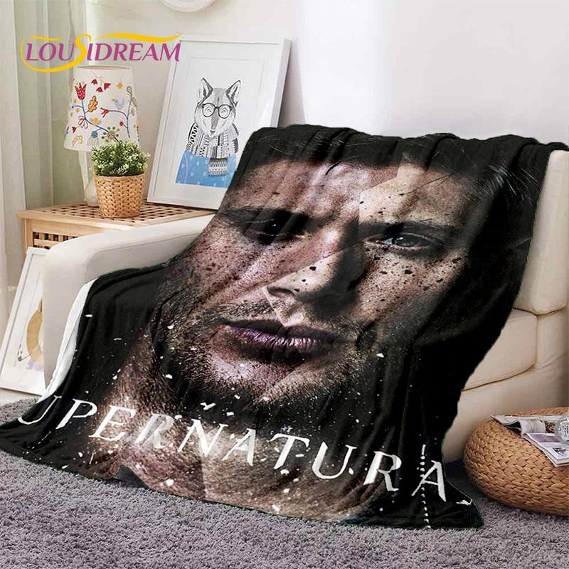 SPN Nejnovější Nadpřirozený Dean Sam Měkké Flanelové Deky, Přehoz Pohodlná Deka na Piknik Postele Pohovku Domácí Ložnice Dárek