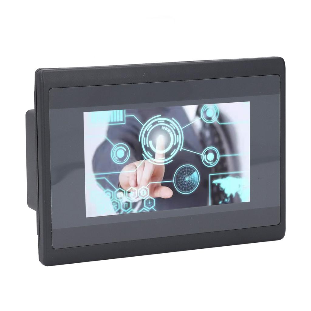 HMI PLC Touch Screen with 2 Way K Type Thermocouple Relay Output DC24V 12 In 10 Out 4.3 Inch LCD Scr