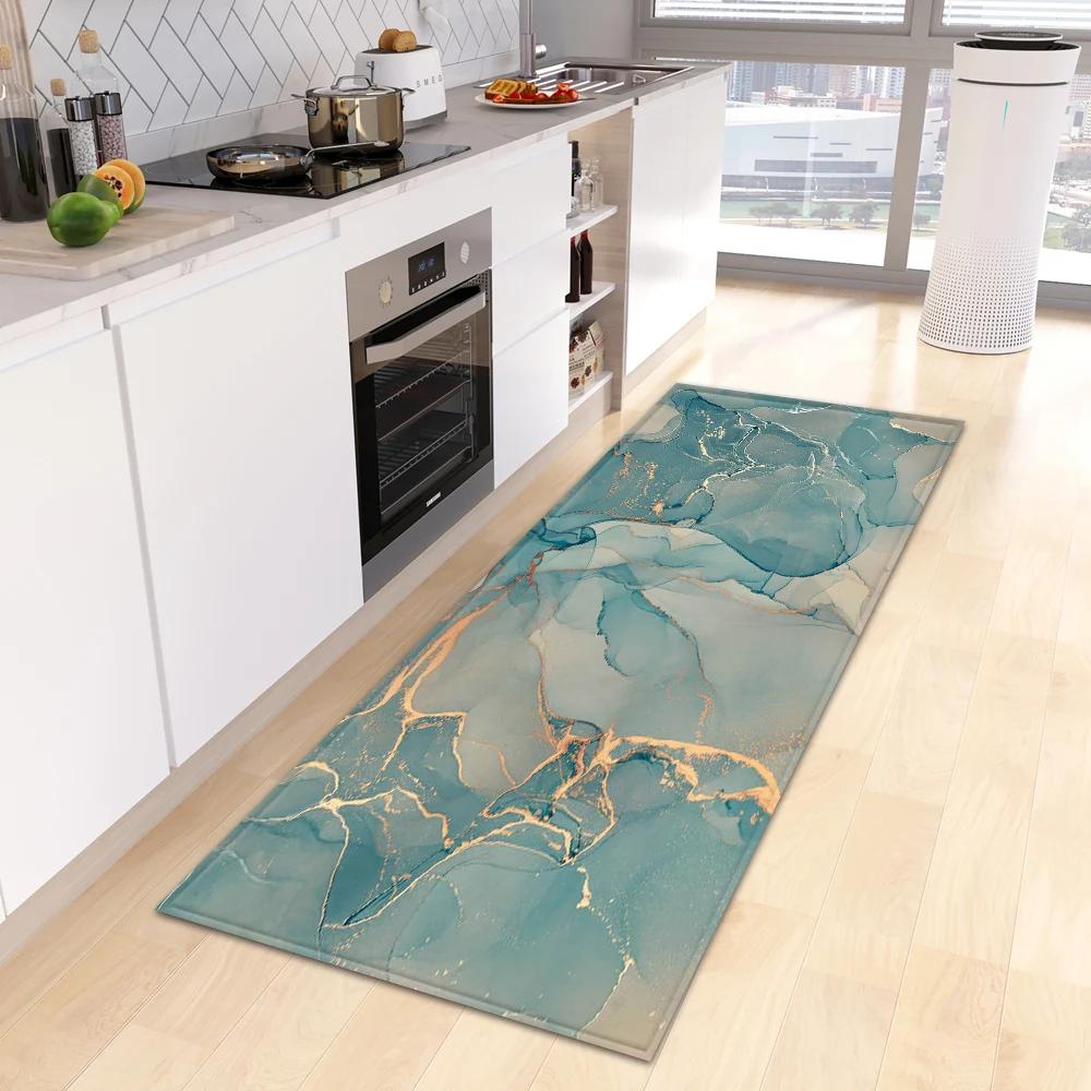 Entrance Doormat Kitchen Carpet Bedroom Floor Balcony Decoration Long Rug Custom Made Home Bath Door Hallway Anti-Slip Foot Mat