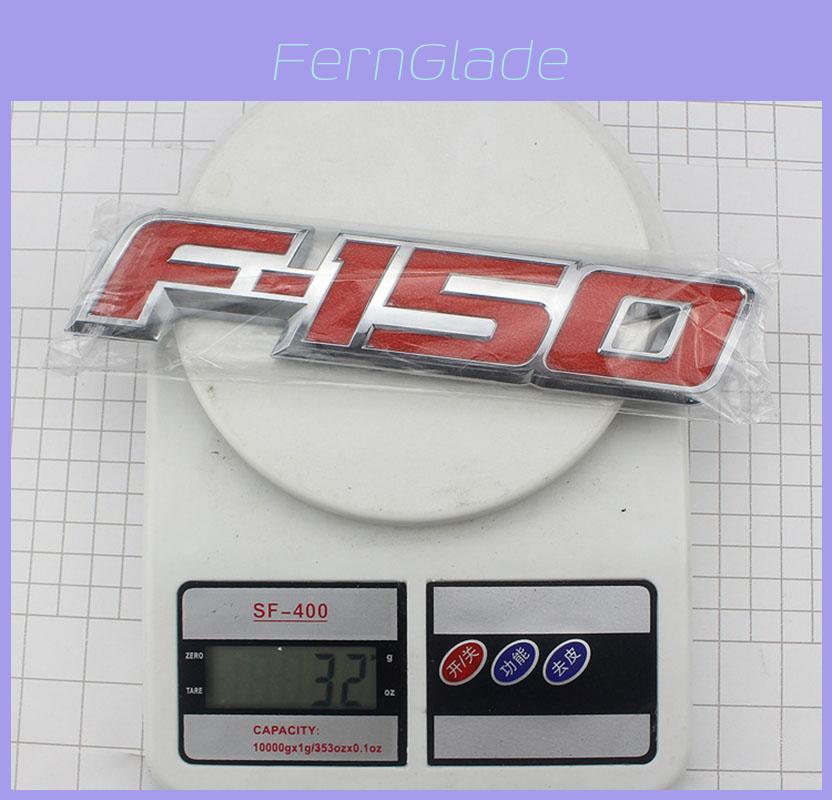 Elegante Emblema Distintivo Lettera in Plastica Rossa Nera 3D Rialzata per Portellone Ford F150 09-14