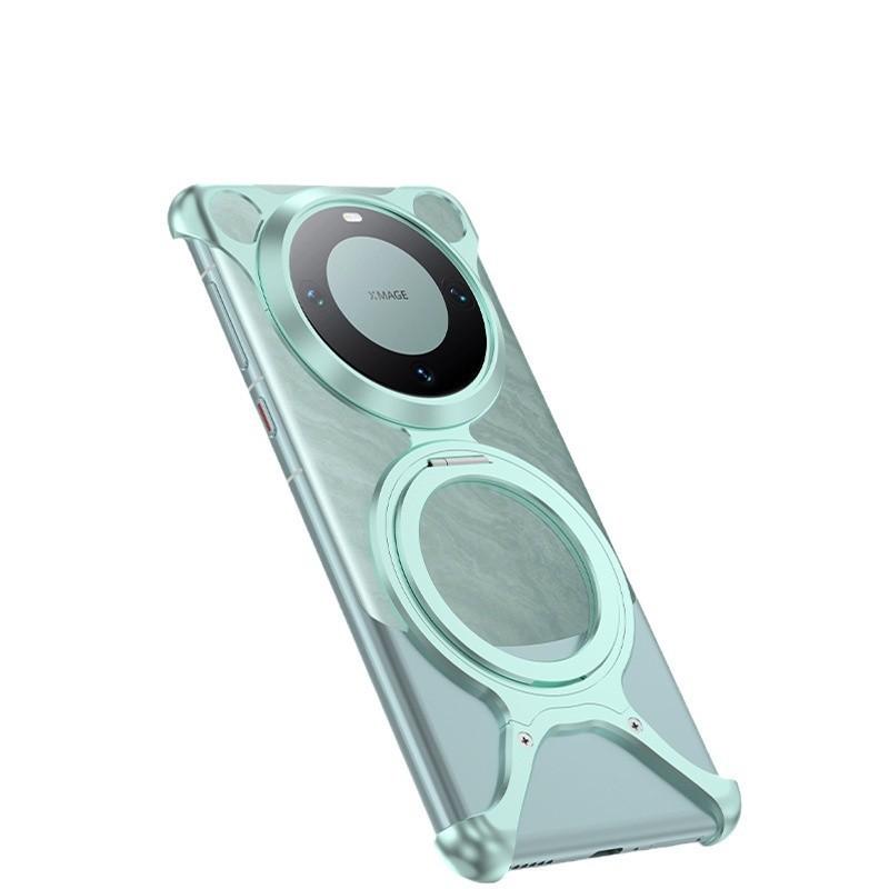 Aluminum Magnetic Phone Case With 360 Rotating Stand Mate 70 Pro 60 X5 Shockproof Protective Cover