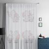 Elephant Mom And Baby Tulle Sheer Curtains For Kitchen Window Living Room Modern Voile Curtain Bedroom Drapes
