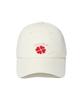 COVERNAT WOMAN Clover Heart Boucle Embroidery Ball Cap Ivory