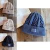 Acrylic Knit Hat For Men Winter Warmth Windproof Ears Protection Casual Style