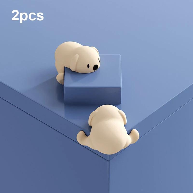 1/2/4pcs Baby Safety Puppy Table Corner Protector Safe Soft Silicone Protection Edge Cover for Furniture for Kids Security