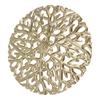 Gold Wall Art Set Iron Exquisite Tree Branch Round Shape Hollow Design Metal Wall Hanging