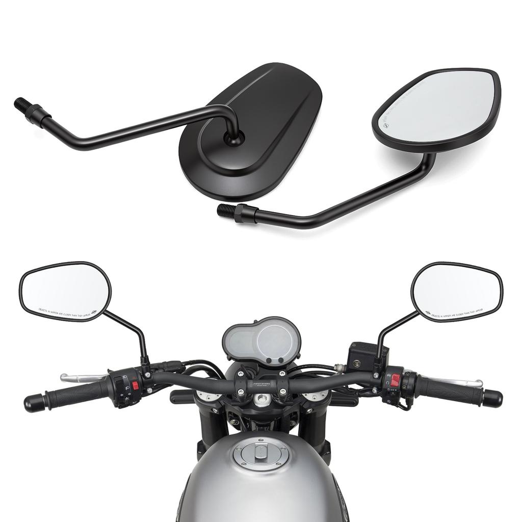 Universal M10 Motorcycle Rear View Mirrors Heavy Duty Handlebar Side Mirrors For Honda Cruiser Touring Motorbike Rearview Mirror
