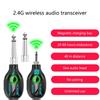 2.4GHz Guitar Wireless System Guitar Transmitter Receiver Rechargeable Digital Guitar System Cordless Guitar Jacks Lead