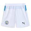 MCFC Replica SS25 Brand Logo Quick-Dry Comfortable Stylish Simple Football Shorts Men Shorts White Light-Blue 780375-22