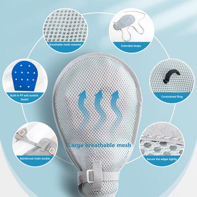 1Pair Restraint Gloves Finger Control Mitts Hand Infection Protectors Finger Hand Fixed Gloves For Elderly Patients