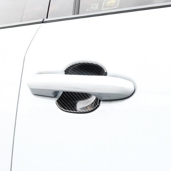 ABS Carbon Fiber Door Handle Cup Protector Accessories For - Toyota RAV4