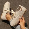 Breathable Linen Casual Flat Shoes Woman Espadrilles Loafers Ladies Comfy Houndstooth Print Canvas Zapatos Soft Driving Footwear