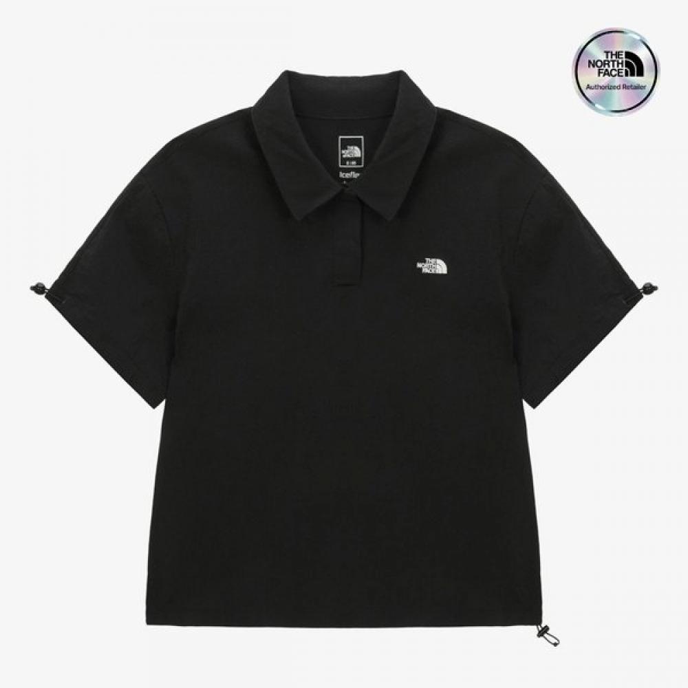 The North Face Women S froSt Short Sleeve Polo Black nt7pS45a BLACK/085