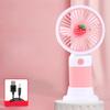 Cartoon Fruit Flower Portable Desktop Lazy Fan Mobile Phone Stand Multi Use Handheld Small Fan Student Charging Edition