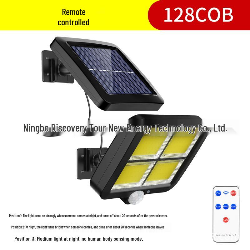 Solar-Powered Waterproof Motion Sensor Outdoor Wall & Garage Light