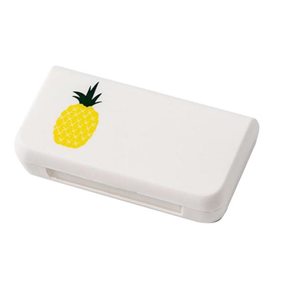 

1Pc Pill Storage Small Size Eco-friendly PP Small Pill Box Daily Pill Organizer Portable for Kids Cartoon Pineapple