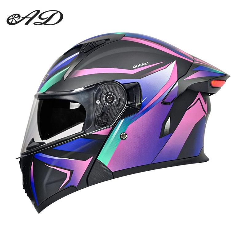 DOT Certified Flip-up Motorcycle Helmet - Unisex, All-Season, Off-road.