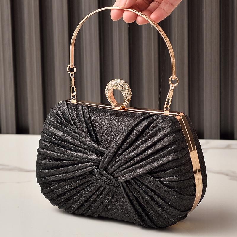 

Designer Bags Woman Luxury 2026 Purses for Woman Evening Crossbody Shoulder Handbags Wedding Party Bags Golden New Small Clutch чёрный