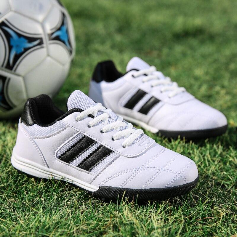 Nuove Scarpe da Calcio per Bambini Traspiranti Scarpe da Calcio da Ragazza con Lacci Scarpe da Calcio da Uomo per Erba Sintetica Scarpe da Allenamento Antiscivolo