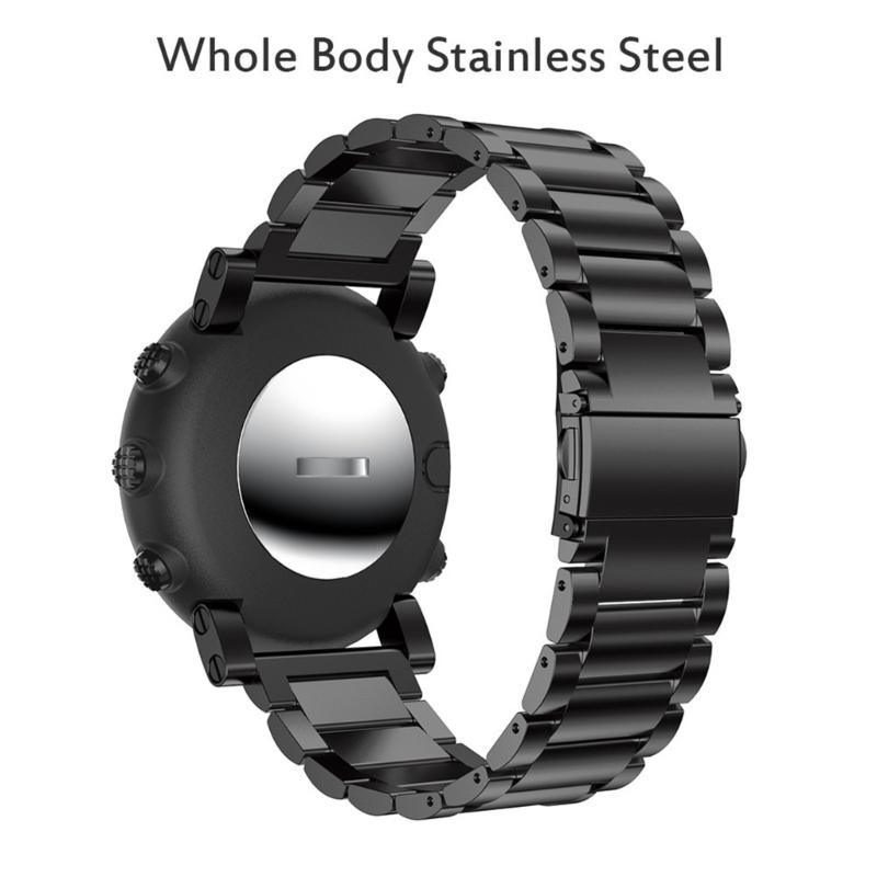 Metall-Uhrarmband Edelstahl-Armband Riemen Dickes Design für mehr Komfort Unisex Geeignet für Alle Anlässe