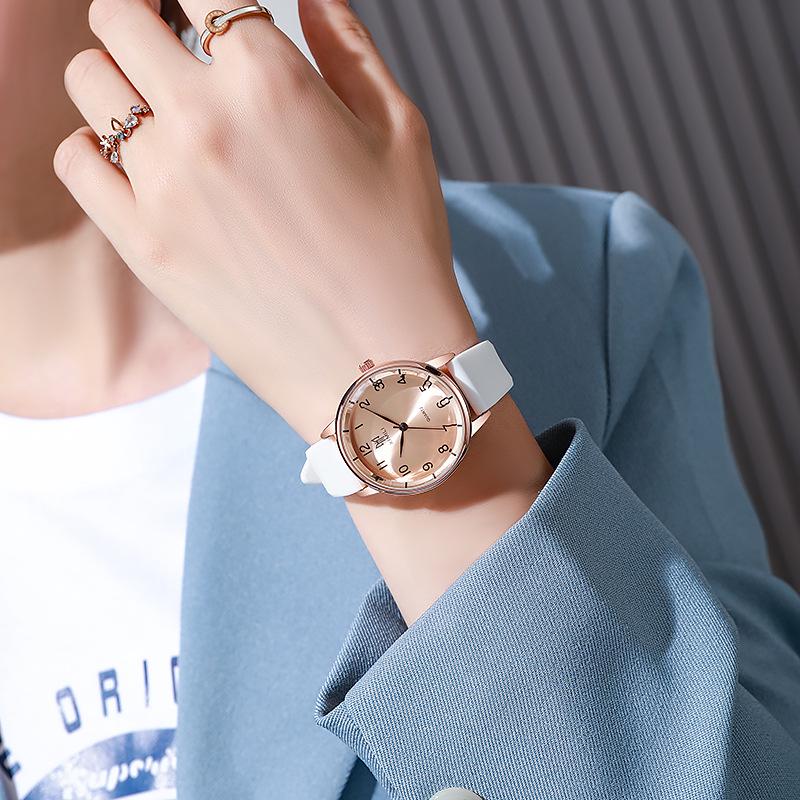 Sleek Silicone Women's Digital Wristwatch with Alloy Case and Small Dial