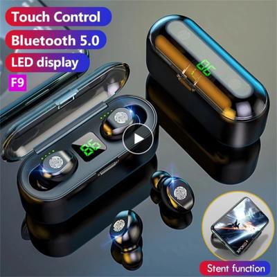 F9 Tws Bluetooth-compatible 5.0 Earphone Wireless Headphone Stereo Mini Headset Sports Earbuds With