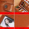 VINEY Women's Light Luxury Long Cowhide Wallet