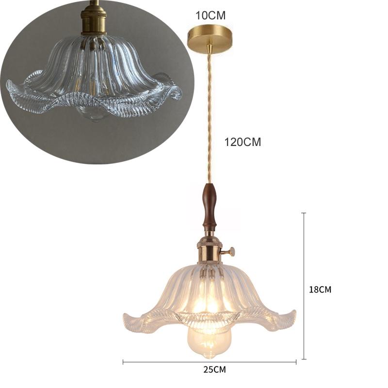 Vintage Creative Glass Metal Pendant Lights Fixture Retro Loft Style Bar Restaurant Kitchen Room Indoor Hanging Lamp Luminaire