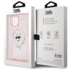 Karl Lagerfeld Klhmp15Shmrschp Iphone 15 / 14 / 13 6.1 Różowy/Pink Hardcase Ring Stand Choupette Head Magsafe
