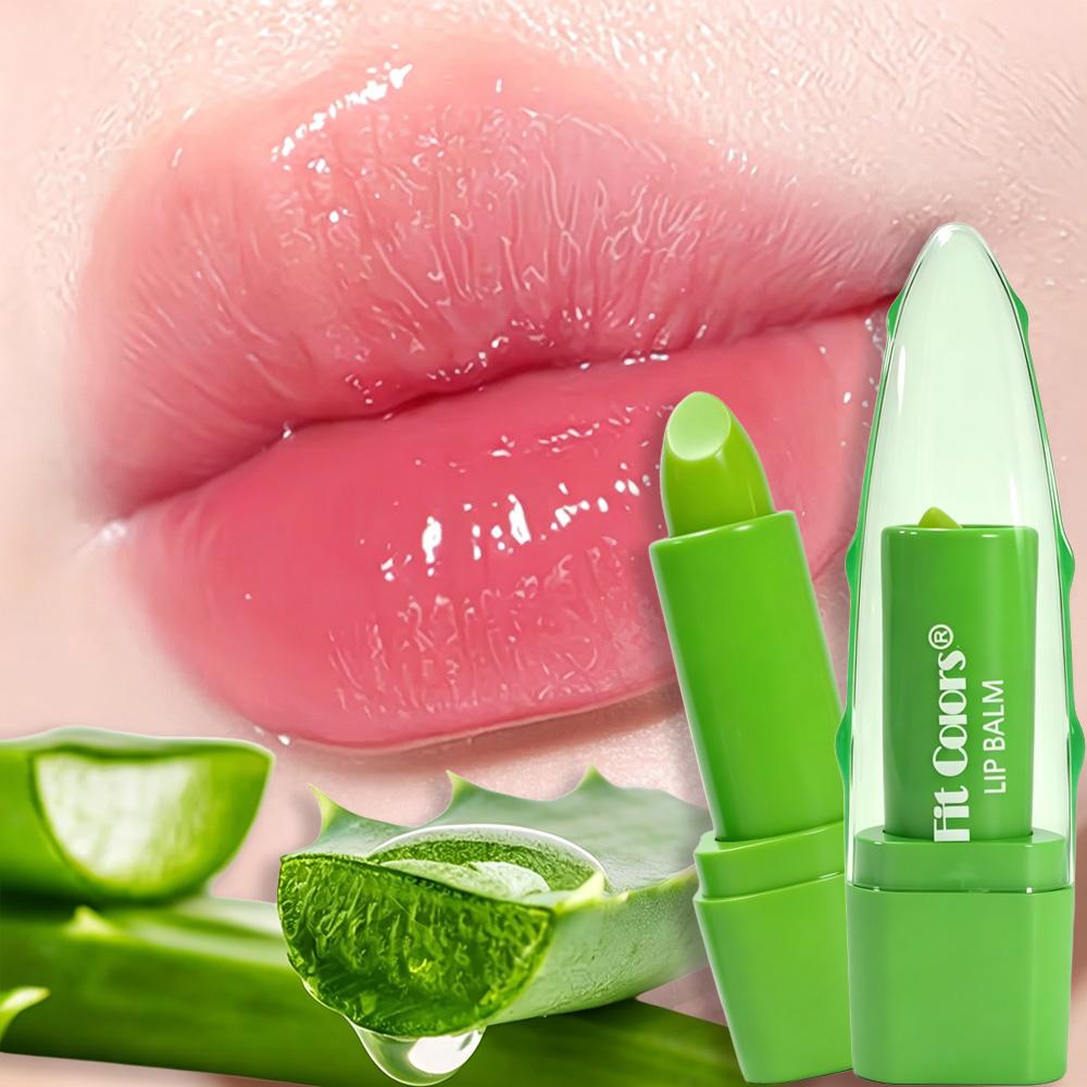1 STuks Aloë Vera Gel Lippenstift Kleurveranderend Waterdichte Jelly Lipstick Hydraterende Voedende Lipbalsem Hydratatie Lippen Cosmetica