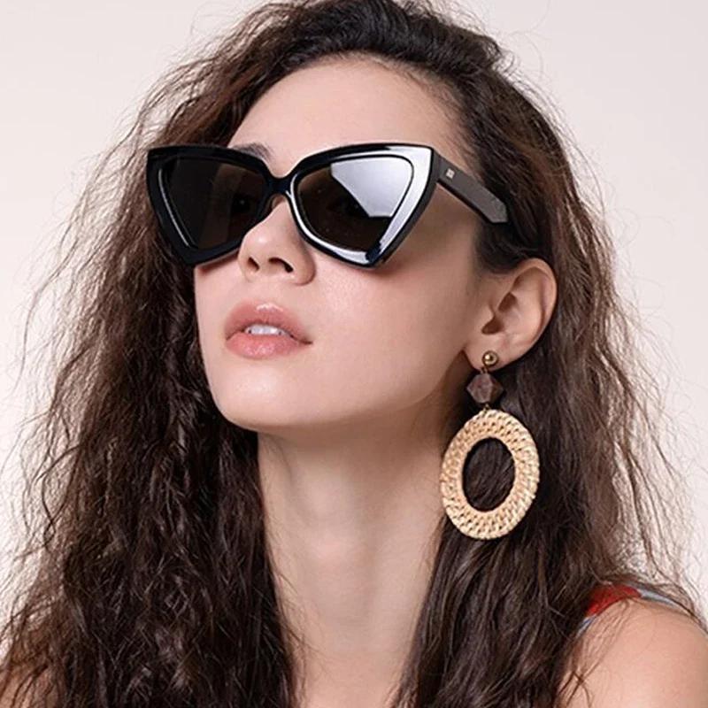 Lässige Cat-Eye-Sonnenbrille Damen Herren Designer Retro Sonnenbrille Weiblich Männlich Mode Schlicht Reise Klassische Shades