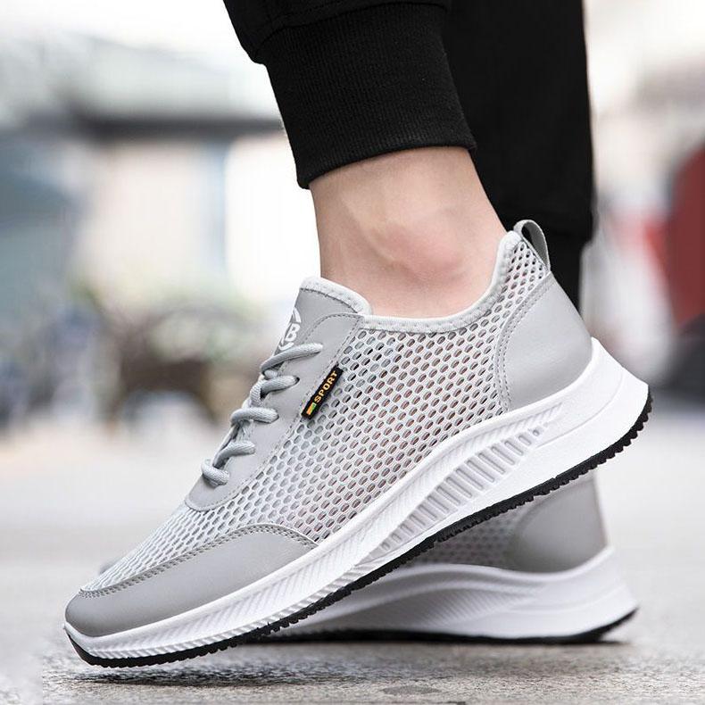 Scarpe in Rete da Uomo Estive Scarpe Singole Traspiranti Antiscivolo Leggere Scarpe da Passeggio Deodoranti Sportive da Corsa Scarpe da Uomo Scarpe Casual