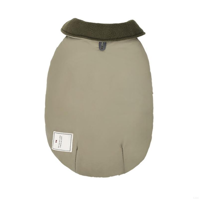 Harnesses Winter Dog Coat Warm Dog Clothes Vests Dog Outdoor Warm Dog Jackets Suitable for Various Breeds X3UC S зеленые хаки