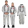 Halloween Astronaut Costume Jumpsuit Cosplay Outfit Space Suit Carnival Party Space-themed Performance Costume Bodysuit Outfit