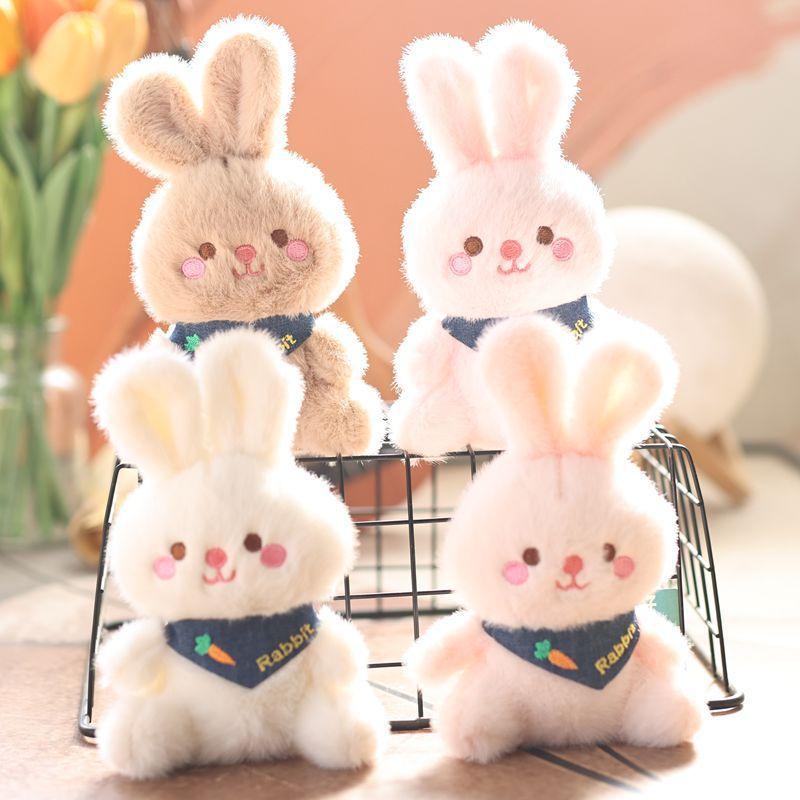 Portachiavi Peluche Coniglietto Carino Con Imbottitura in Cotone PP Per Bambini e Ragazzi