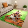 New Cartoon M-Masha And B-Bear Christmas Gift Living Room Non-Slip Area Rug Carpet For Bedroom Playroom Sofa,Home Decor Doormat