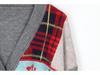 French Planet V-neck Knit Cardigan: Autumn Winter Plaid Heart Sweater, Long Sleeve, College Style, Age-Reducing, Loose Fit.