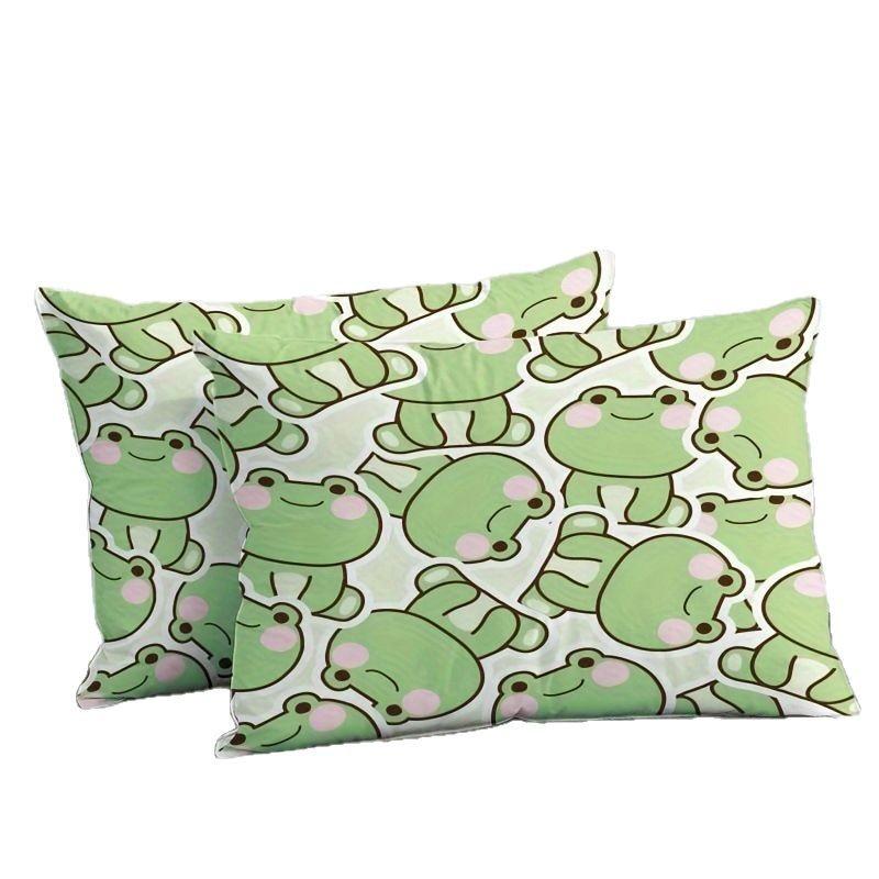 Frog Soft Comfortable Quilt Cute Animal Three-Piece Full Size Children Male Female Adult