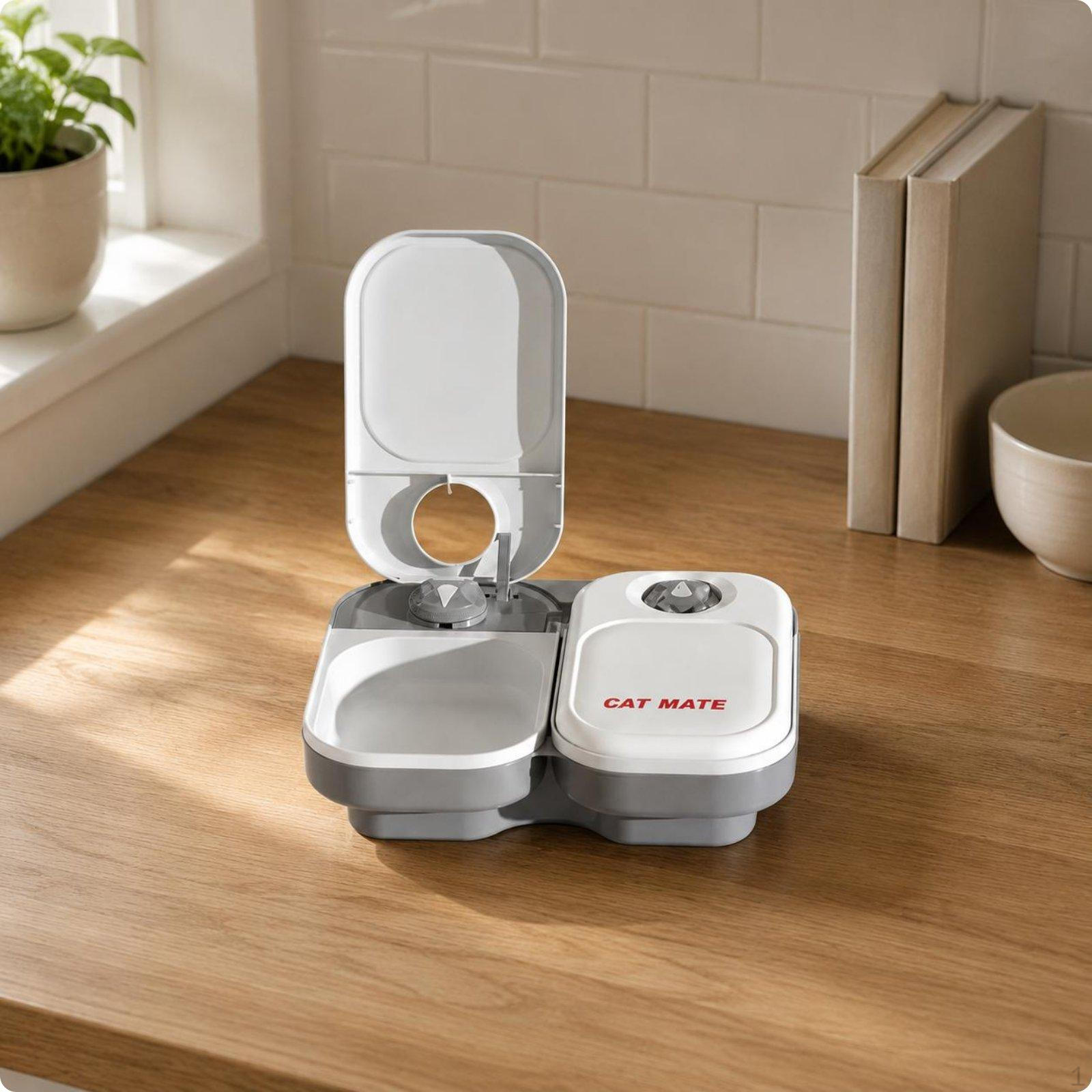 Timed Wet Food Feeder Portion Feeding
