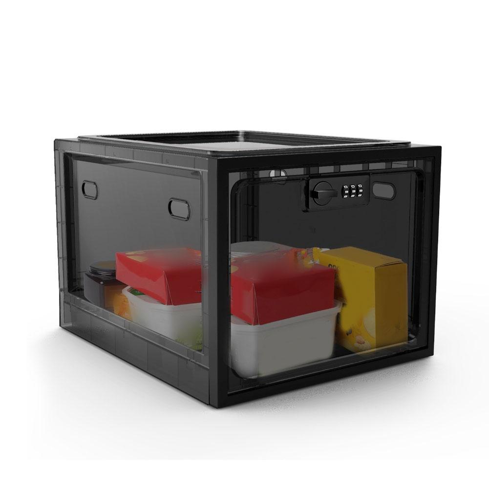 Combination Lock Lockable Food Storage Box for Organized and Secure Storage of Food Medications and Personal Items
