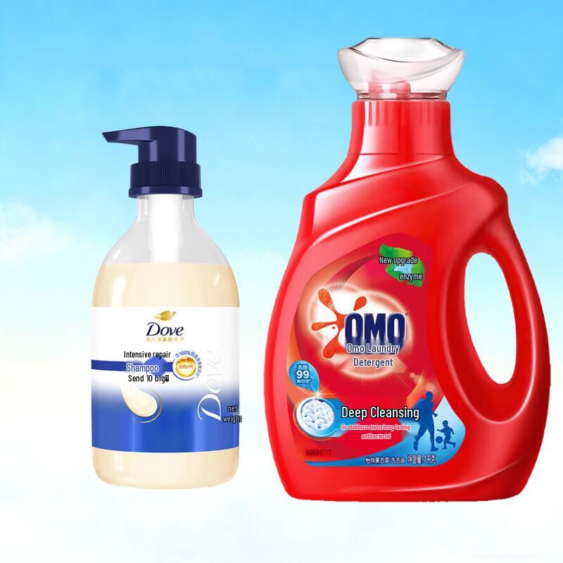 

Dove Intensive Nourishing Shampoo & Omo Deep Clean Detergent Bundle