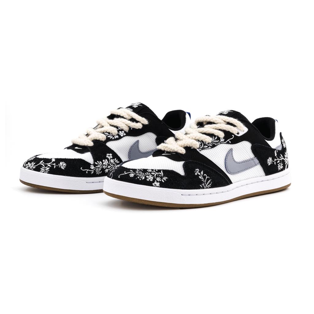 Nike SB Alleyoop Abrasion Resistant Abrasion Resistant Low Top Skateboard Shoes Men's Black White CJ0882-104(team--)-Random Packaging Bags