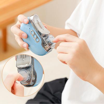 2-In-1 Electric Nail Trimmer Automatic Kids Adults Seniors Nail Clipper with LED Light Baby Manicure Grinding File Fingernail Cutter Polisher