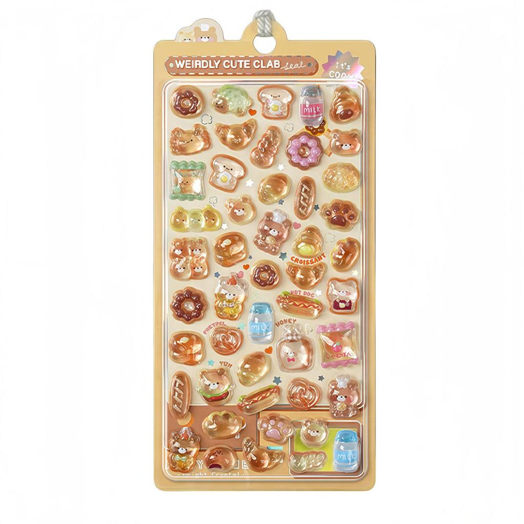Popular 3D Animal Cartoon Crystal Stickers for Kids' Phone Cases