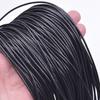 102030 Stück DIY Lederkordel für Anhänger 50 cm lang Halskettenseil Schwarze Farbe Geflochten Damen Herren Choker Verstellbar Hummerverschluss