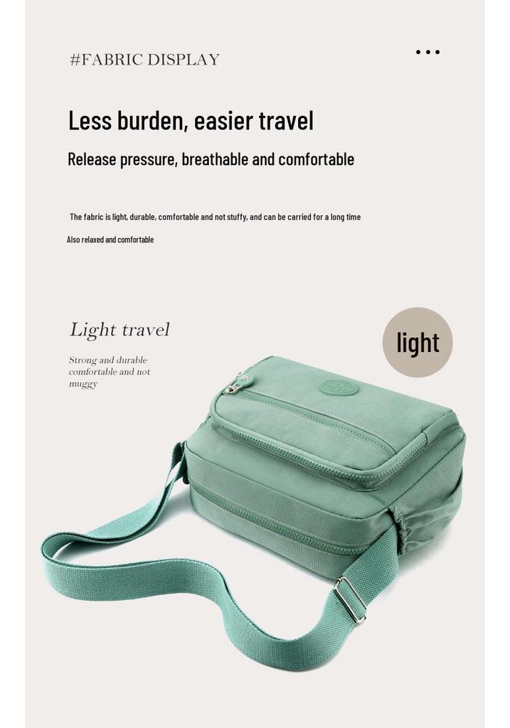 Nylon Umhängetasche für Damen mit großem Fassungsvermögen - Modische Lässige Handtasche & Geldbörsenhalter