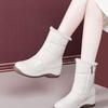 Snow boots women's winter new velvet thickened warm cotton shoes versatile comfortable medium tube thick sole fashion boots women