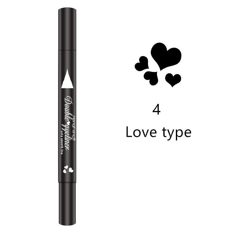 

Жіноча модна водонепроникна печатка з подвійною підводкою для макіяжу татуювання підводкою для очей 4