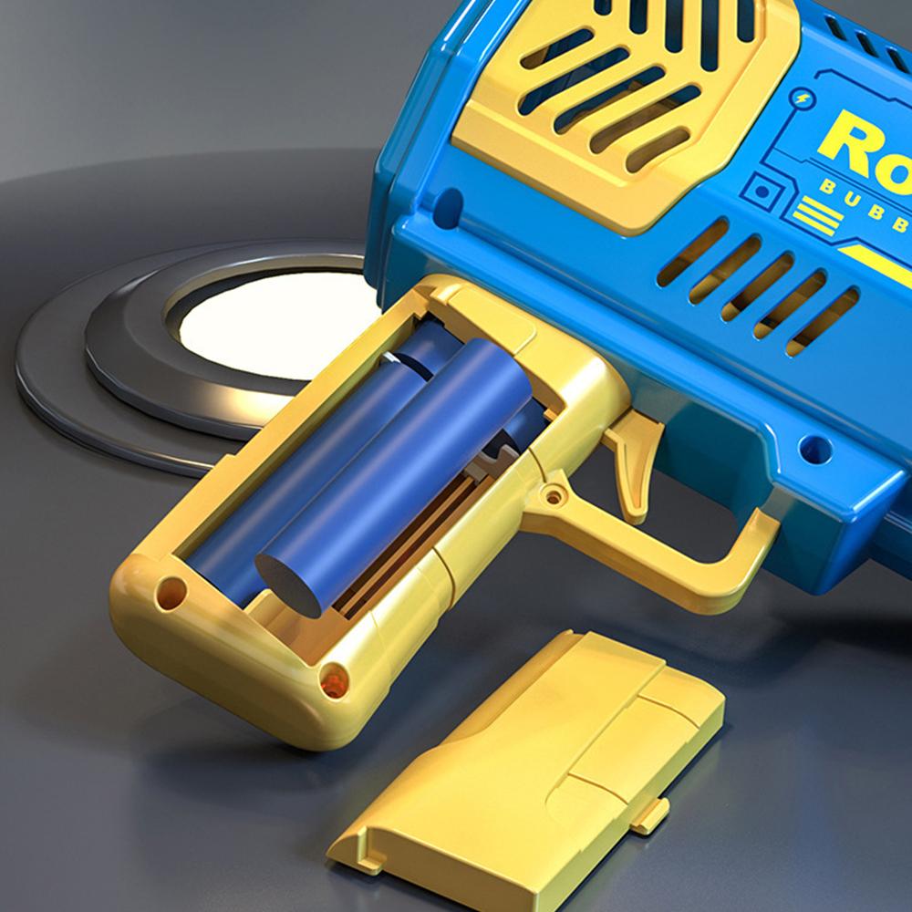 New 40 Hole Rocket Launcher Handheld Portable Electric Automatic Bubble Gun Party Birthday Gift Toy(without Bubble Water)